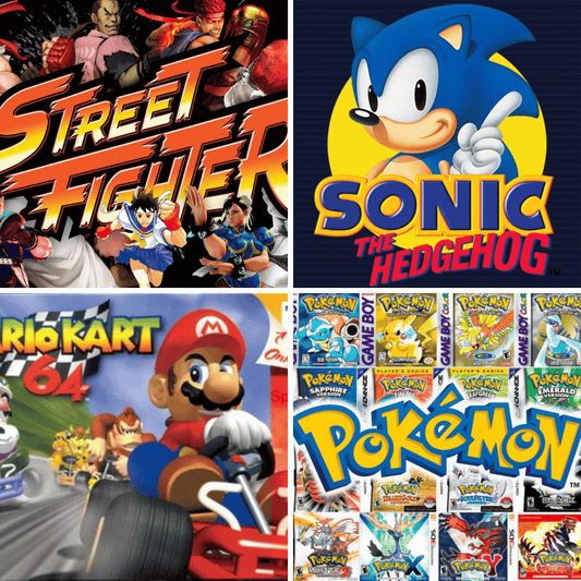 ¿Incluye Mario Kart, Street Fighter, Pokémon y Sonic?