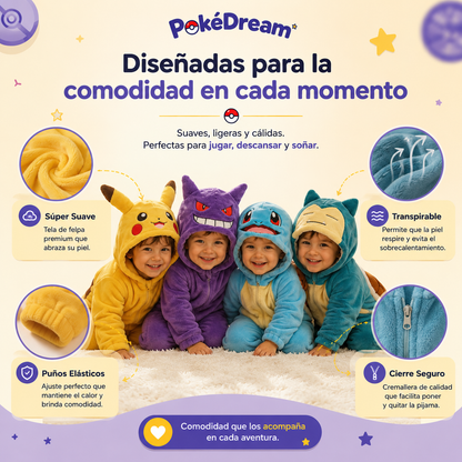 PokéDream™ Pijamas de Pokemon para Bebes y Niños