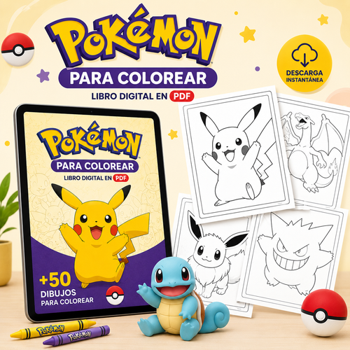 Pokemon para colorear (PDF)