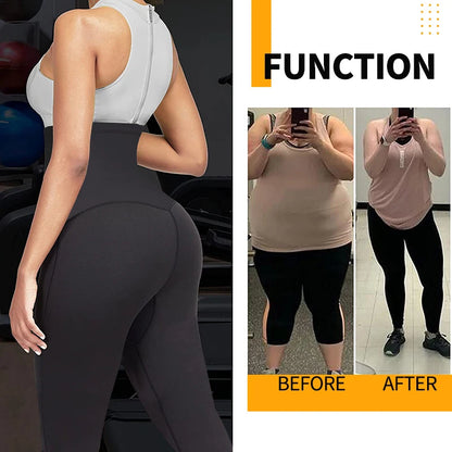 Women Sauna Pants High Waist Weight Loss Sweat Sauna Leggings New Compression Slimming Body Shaper Waist Trainer Faja Shapewear