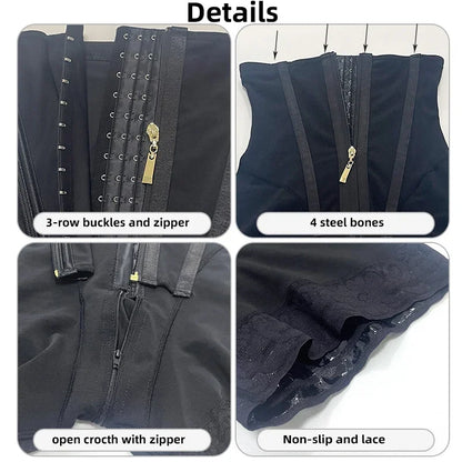 Fajas Colombian Shaperwear Women High Compression Girdles Waist Trainer Tummy Control Panties High Waist Body Shaper Shorts
