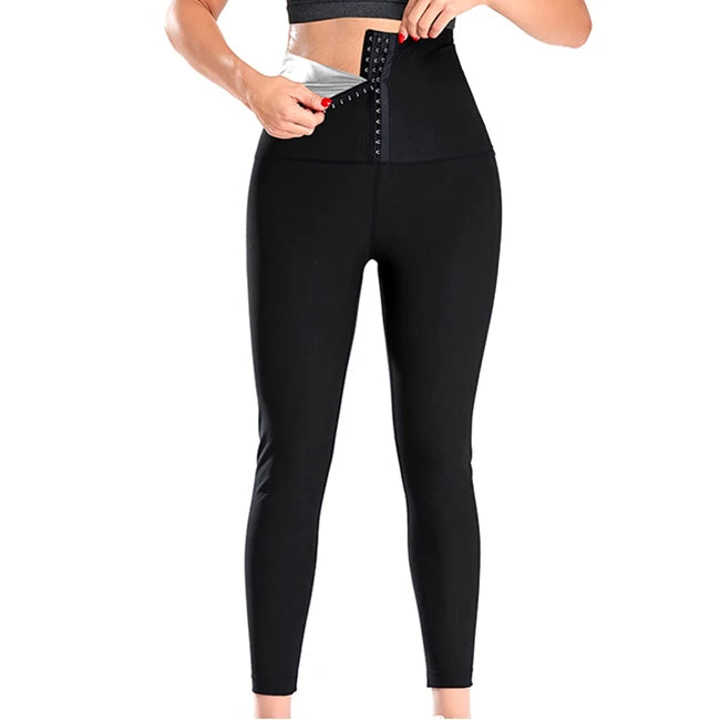 Women Sauna Pants High Waist Weight Loss Sweat Sauna Leggings New Compression Slimming Body Shaper Waist Trainer Faja Shapewear