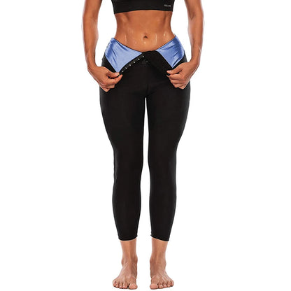 Women Sauna Pants High Waist Weight Loss Sweat Sauna Leggings New Compression Slimming Body Shaper Waist Trainer Faja Shapewear